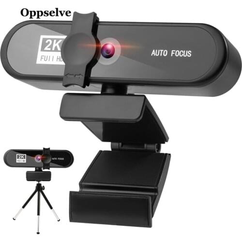 4K AutoFocus 1080P Webcam Computer PC USB Web Camera Laptop Desktop With Stereo Microphone Privacy Cover For Zoom Skype Facetime