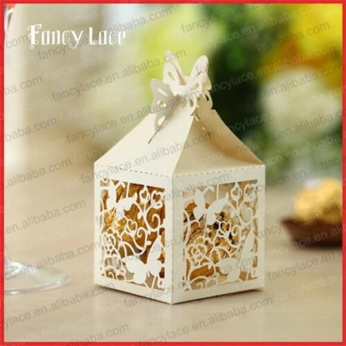 50pcs Butterfly Wedding Favor Box,Sweet Candy Packing Box Paper Gift Bags Chocolate Boxes Party Event Decoration Party Supplies