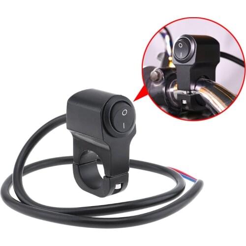 Aluminum Motorcycle 22mm Handlebar Headlight On / Off Button Light Switch 12v Waterproof Motorcycle Accessories