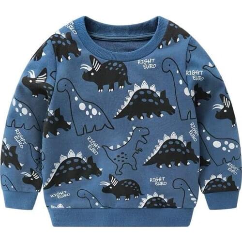Brand Childrens Sweaters Autumn Winter Dinosaurs Clothing European And American Boys Tops