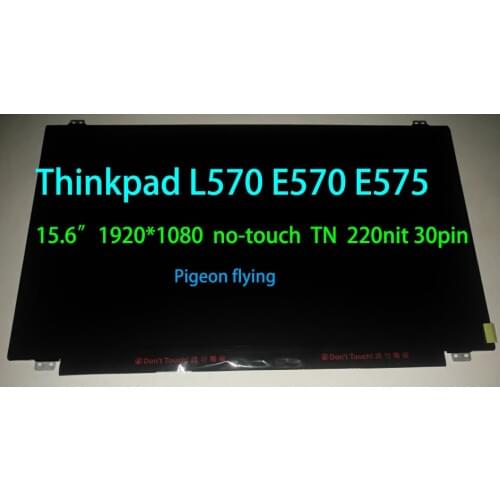 For Lenovo Thinkpad E570 L570 E575 15.6" 1920*1080 30 pin no-touch TN LCD FRU 01HY315 01ER057 01ER056