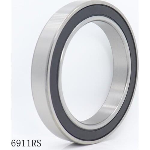 6911 2RS ABEC-1 (5PCS) 55x80x13MM Metric Thin Section Bearings 61911RS 6911RS