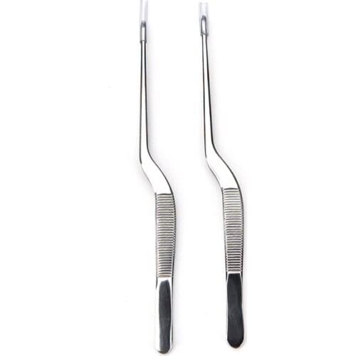 Curved Tweezer Ear Nose Clip Health Care Makeup Cosmetic Tools Durable Medical Use 1Pc Dental Oral Stainless Steel