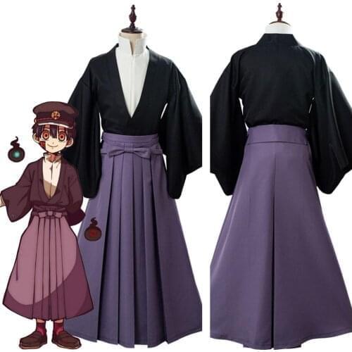 Hanako-kun Toilet Bound Hanako Kun Cosplay Tsukasa Yugi Cosplay Costume Hakama Samurai Kimono Set