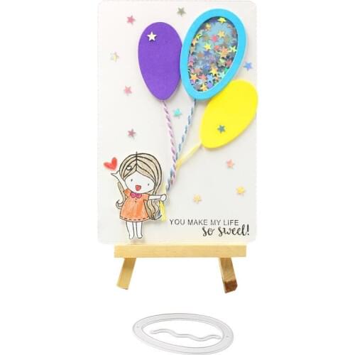 KSCRAFT Balloon Shake Card Metal Cutting Dies Stencils for DIY Scrapbooking/photo album Decorative Embossing DIY Paper Cards