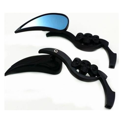 Skull Spear Motorcycle Custom Rearview Mini Mirrors For Harley Honda Yamaha kawasaki Suzuki Chopper Touring