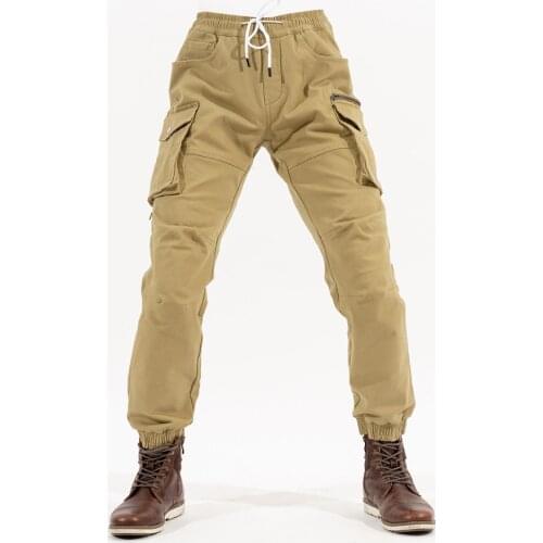 New pocket wear-resistant motorcycle riding pants mens motorcycle pants fall-resistant four seasons racing handsome slim jeans