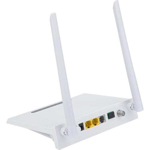 100% NEW 5pcs XPON 1GE+1FE+WIFI+CATV+POTs ONU ONT Ont Gpon Epon Fiber modem network router English version without power