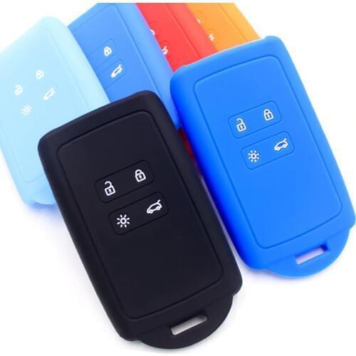 For Renault 17 new Koleos Kadjar accessories car silicone key case key protection shell decorative key cover Auto Accessories