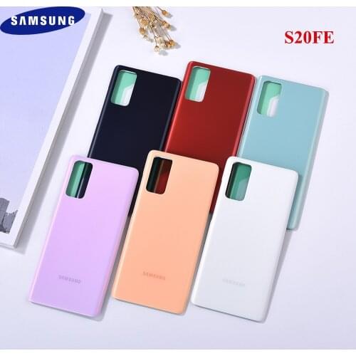 Original Samsung Galaxy S20FE G780F Back Housing Battery Replace Cover S20 FE 5G S20Lite Rear Door Repair Panel Case 3D Glass