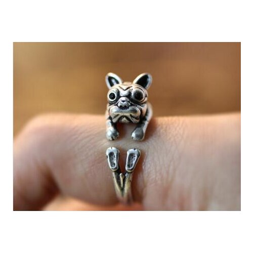 Drop shipping-3D Retro Bulldog Ring