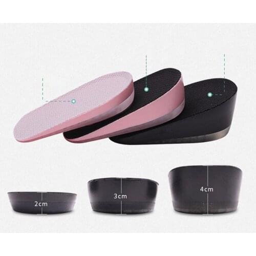 Men Gel Shoes Lift Half Inserts Insole Cushion Taller Pad Height Increase