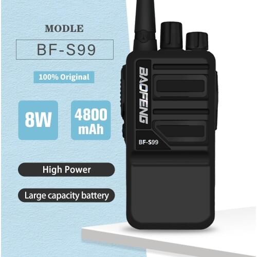 Baofeng BF S99 Mini Walkie Talkie 8W High Power Two Way Radio Dual Band Handheld FM Transceiver Updated BF-888S bf888s Intercom