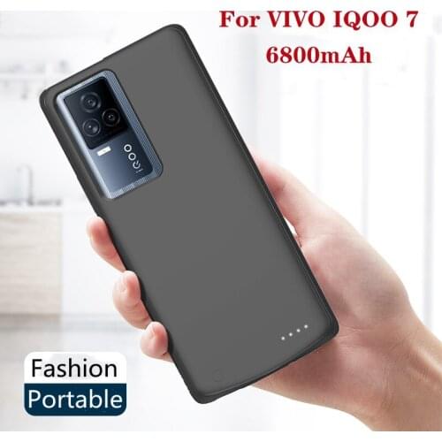 KQJYS Portable Smart Battery Charger Cases For VIVO IQOO 7 External Power Bank Charging Cover for VIVO IQOO 7 Battery Case