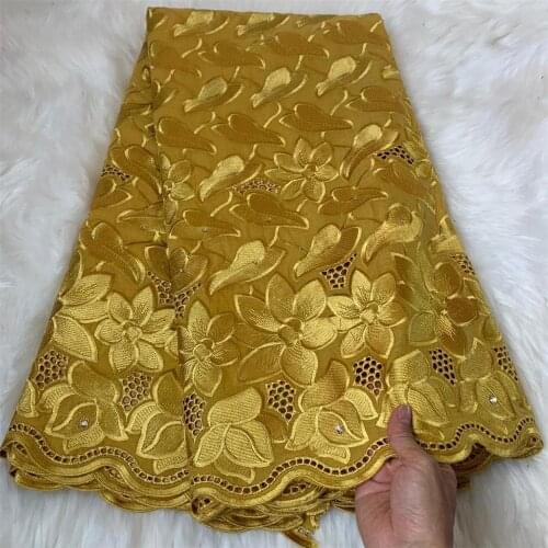 Tissu african lace 100%cotton soft swiss voile lace in switzerland dubai fabric nigerian cotton voile lace fabric 5yards/lot