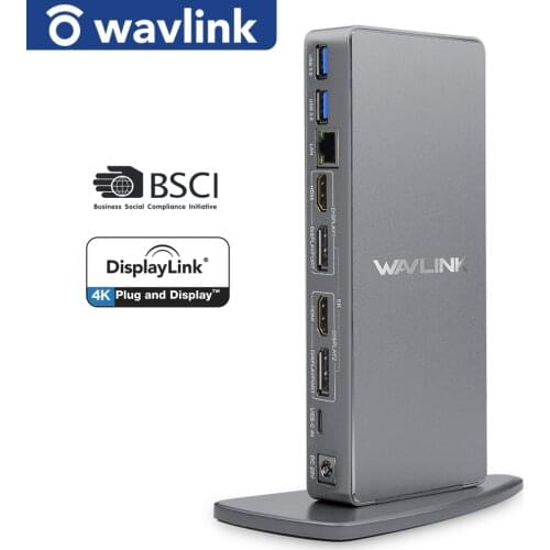 USB C Universal Docking Station HDMI Dual 4K@60Hz Ultra HD 5K video Display Gigabit Ethernet USB 3.0 for Windows Working Online