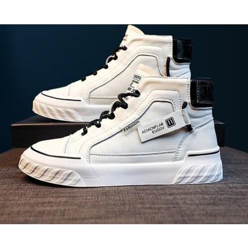 Womens Sneakers Fashion Rome Style White High Top Boots Increased Internal Skateboard Sports Shoes Women Casual Walking Shoes