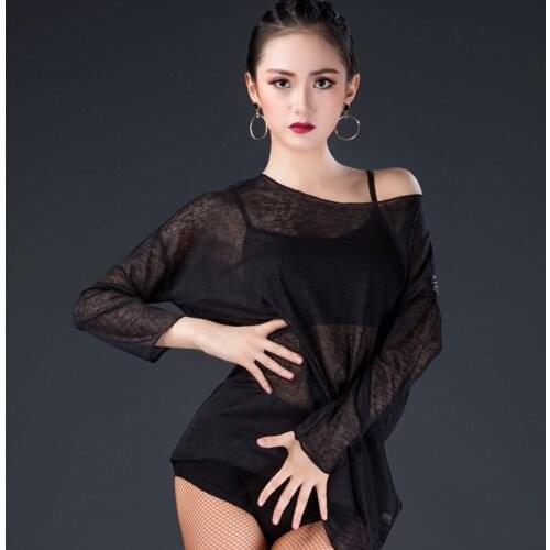 Latin Dance Costume for Adults Female Long Sleeve New Practice Dancing Clothes Lady Professional Fashion Training Wear H5516