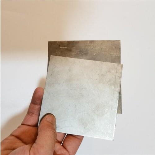 1Pc Titanium Titan Ti Alloy Plate 0.3 0.4 0.5 0.8 1.0 1.2 1.5 2 2.5 3 3.5 4 5mmThickness TC4/GR5 Ti Sheet Plate100x100 200x200mm