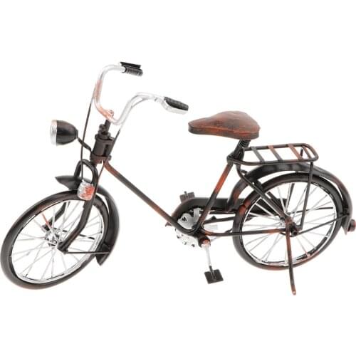 10'' Iron Vintage Replica Bicycle Model Toy Metalwork Craft Home Decoration Ornament