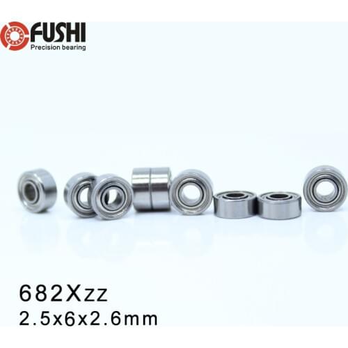 682XZZ Bearing ABEC-1 10PCS Rc Mould 2.5x6x2.6 mm Miniature 682X ZZ Ball Bearings 618/2 XZZ