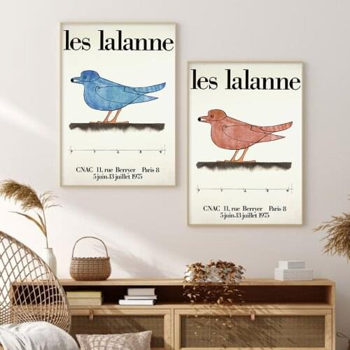 Abstract Les Lalanne Bird Artwork Exhibition Boho Canvas Painting Posters Wall Art Print Picture Living Room Interior Decoration