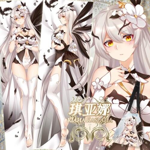 Honkai Impact 3 Kiana Kaslana Dakimakura 2WAY Hugging Body Pillow Case Japanese Anime Otaku Pillow Cushion Cover Xmas Gifts