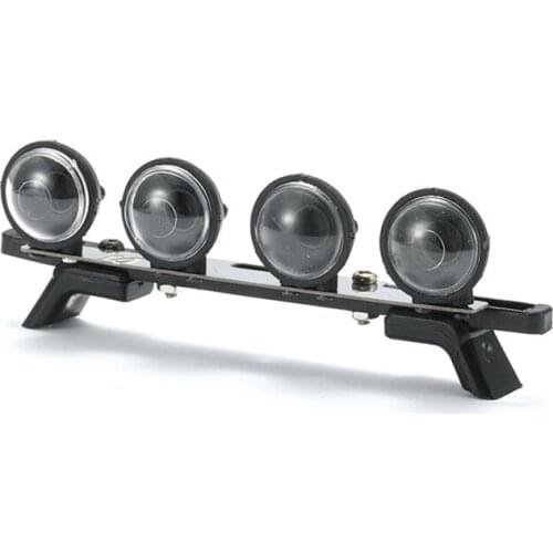 DJC RC Car LED Roof Lamp Spotlight Lights Bar For 1/12 Traxxas TRX4 MN86SK Defender G500 WPL-D12 RC Crawler Tracked Car Parts