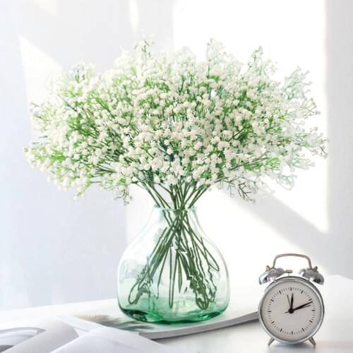 1Pc 90Heads Artificial Babys Breath Flowers Gypsophila Fake Plant for Wedding Bridal Bouquets DIY Party Home Decoration Flower