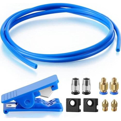 3D Printer Parts Kit with Capricorn XS Bowden Tubing , PTFE Tube Cutter, Nozzles for Creality Ender 3/3 Pro/5 CR-10/10S