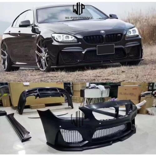 F06 F12 F13 6 Series WD Style Car body kit front bumper Rear bumper side skirts For BMW F06 640i sedan WALD body kit 12-15