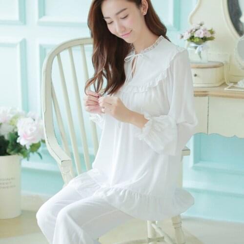 Beautiful Princess Palace cotton pajamas free shipping s8