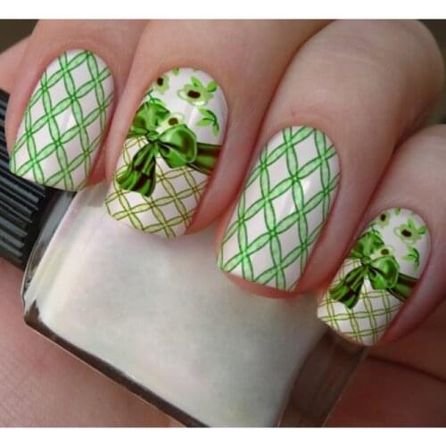 WATER DECAL NAIL STICKER FULL COVER FLOWER HIGH HEEL SHOES BOW TIE CORSET BELT A001-006