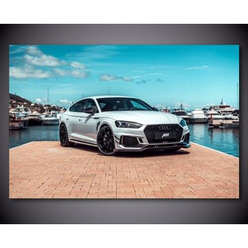 Wall Art Picture SuperCar RS 5 Sportback Wheels Vehicle Blue Sky Painting canvas posters and prints Modern Home decoration