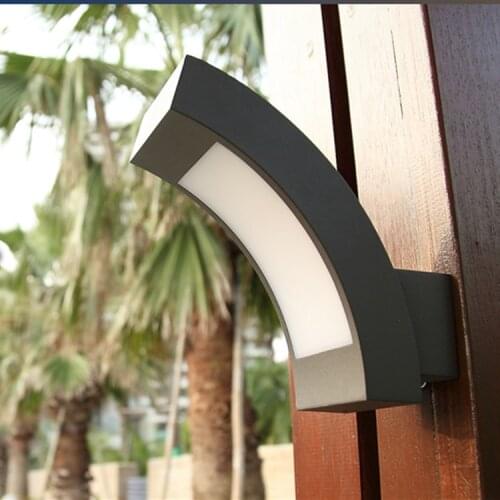 Project Library Outdoor 12W Led Wall Light Fixtures Waterproof Garden Sconce Hot Selling Corridor Balcony Hotel wall fixtures