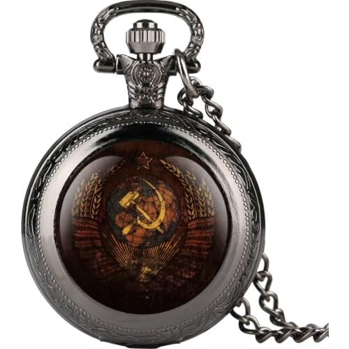 Necklace Mens Pocket Watch Badge Pattern Pocket Watch for Boy Quartz Arabic Digital Pocket Watches for Teenager