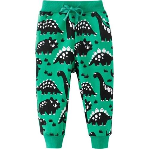 Funnygame New 2021 Cartoon Childrens Long Pants Cotton Cute Boys Girls Sweatpants for Autumn Spring Kids Trousers Pants