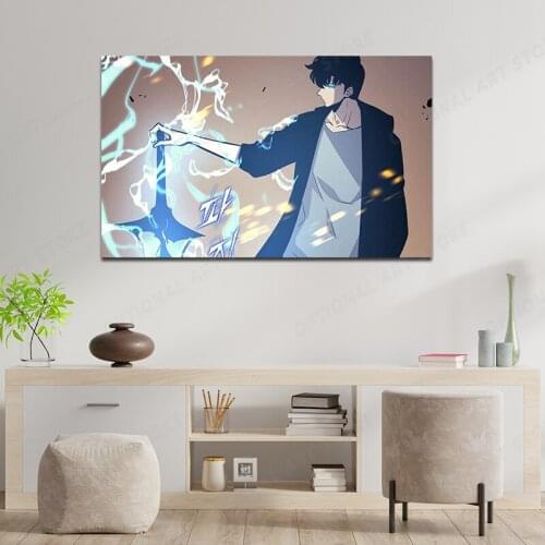 Solo Leveling Anime Posters and Prints Modern Abstract Canvas Painting On the Wall Art Pictures For Living Room Decor
