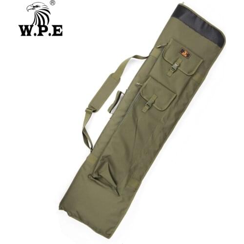 W.P.E Carp Fishing Rod Bag 1.5m/2.1m Portable Carp Fishing Rod Reel Storage Carrier Foldable Oxford Cloth Fishing Tackle Pesca