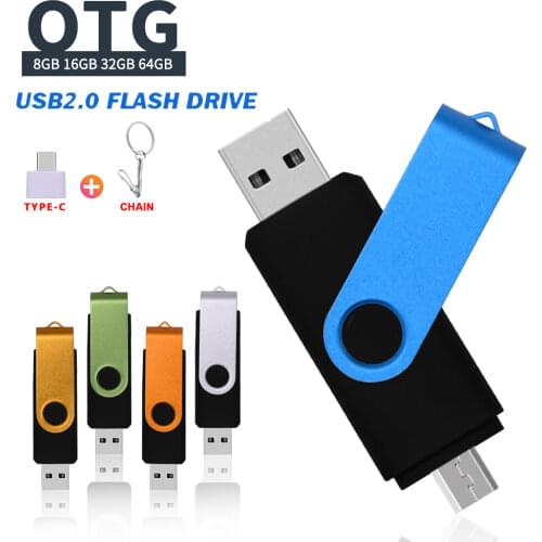 USB 2.0 OTG USB Flash Drive Smart Phone Tablet PC 4GB 8GB 16GB 32GB 64GB 128GB Pendrives OTG Real Capacity USB Stick Pen Drive