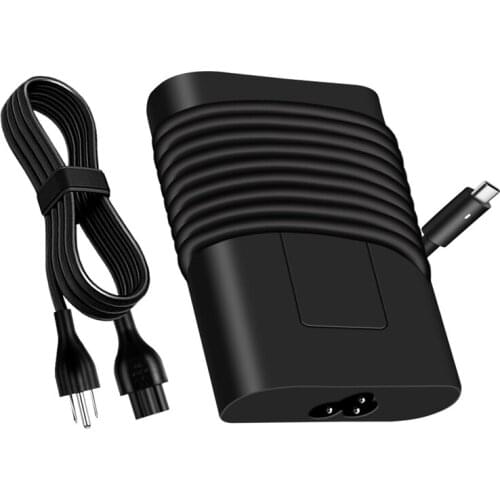 65W 20V/3.25A Laptop Charger Type-C 2.7M Power Adapter for DELL Latitude 3400/3300/7400, Precision 3540, Etc.(US Plug)