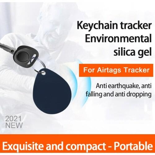 Protective Cover For Airtags Anti-lost Device Case Protector Shell Silicone Luminous Ring Buckle For Apple Airtags Accessories