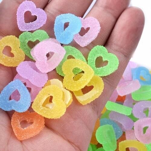 10pc Mini Doughnut Jelly Drops Candy Food ArtificialSugar Ornament Craft Decor Miniature Dollhouse Home Decoration DIY Accessory