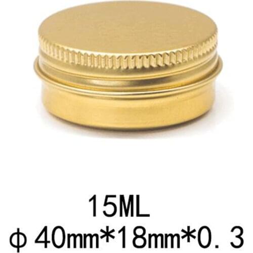 24x 15ml Travel Empty Tin Cans Screw Top Round Aluminum Case Jars Containers