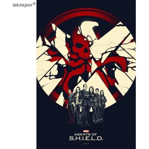 Agents of SHIELD Poster Silk Fabric Print Poster Print Cloth Fabric Wall Poster Custom Satin Poster 40X60cm,50X75cm,60X90cm