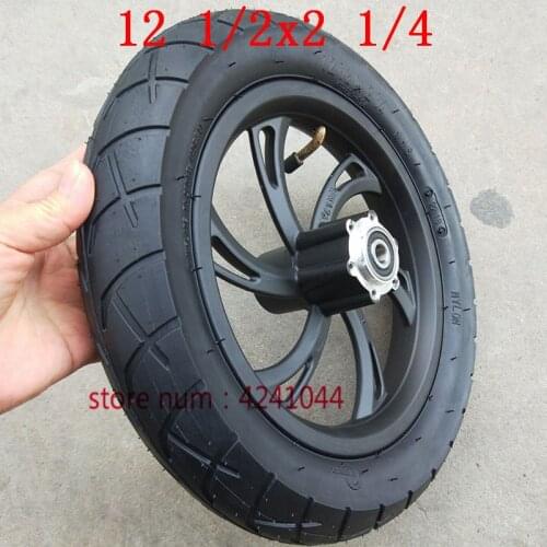 Motorcycle accessories 12 1/2X2 1/4 Wheel Tire & Inner Tube & Rim Set fits electric scooters E-bike folding bicycles