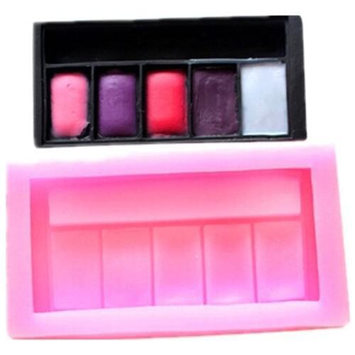 Free shipping Valentine 's cosmetics box Modelling fondant silicon mold chocolate cake decoration silicone mold silicone mold