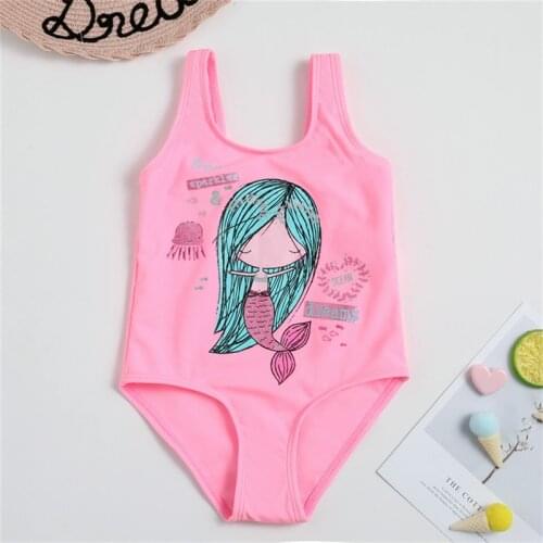 3-8Years Mermaid Swimsuit Kids Swimwear Sequins Children Girls One-Piece Swimsuit Bathing Suit Baby Unicorn Swimwear Brazlian 29