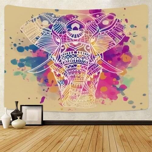 Elephant Tapestry Indie Wall Hanging Bohemian Tapestries Art Home Decor for Bedroom Living Room Women Men Teenage Girl Tapestry
