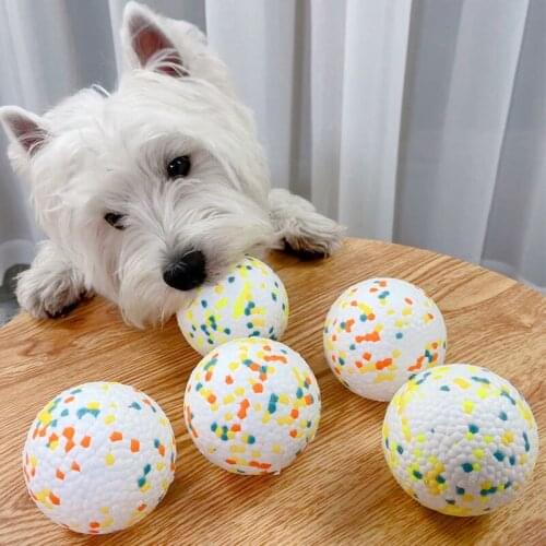 Dog Toys Ball Bite Resistant Elastic Solid Dog Pet Molar Ball Pet Products For Dog Chihuahua York Teddy Pomeranian Accessories